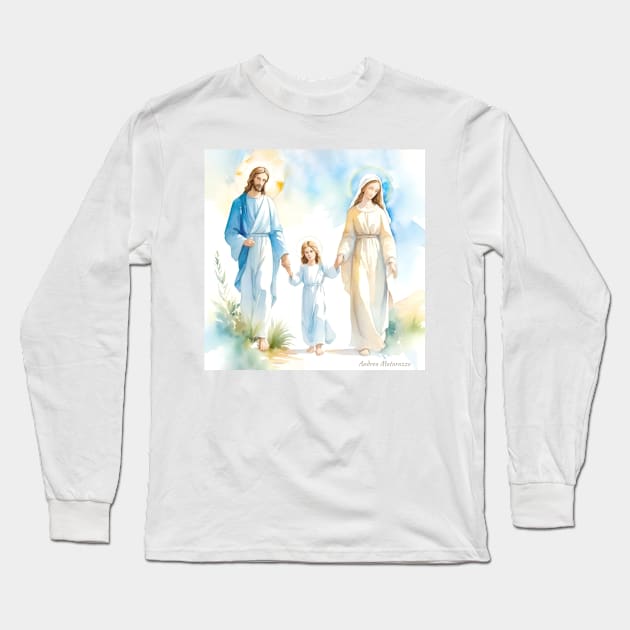 The Holy Family Long Sleeve T-Shirt by Andrea Matarazzo